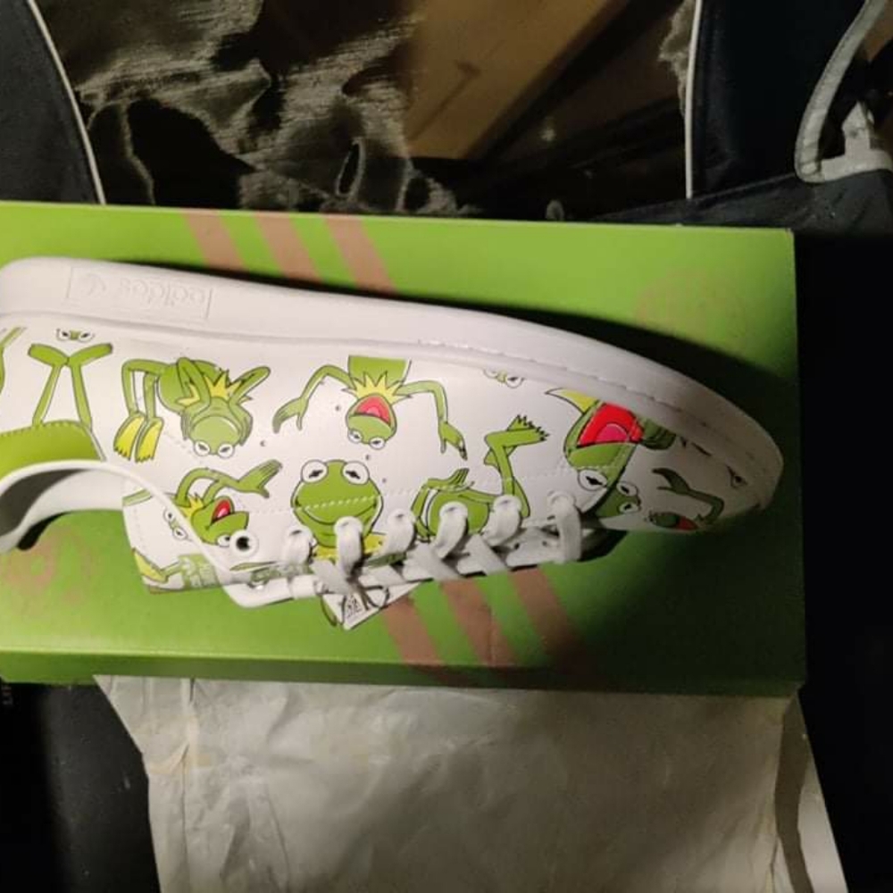 Adidas stan Smith Kermit print